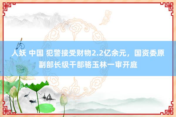 人妖 中国 犯警接受财物2.2亿余元，国资委原副部长级干部骆玉林一审开庭